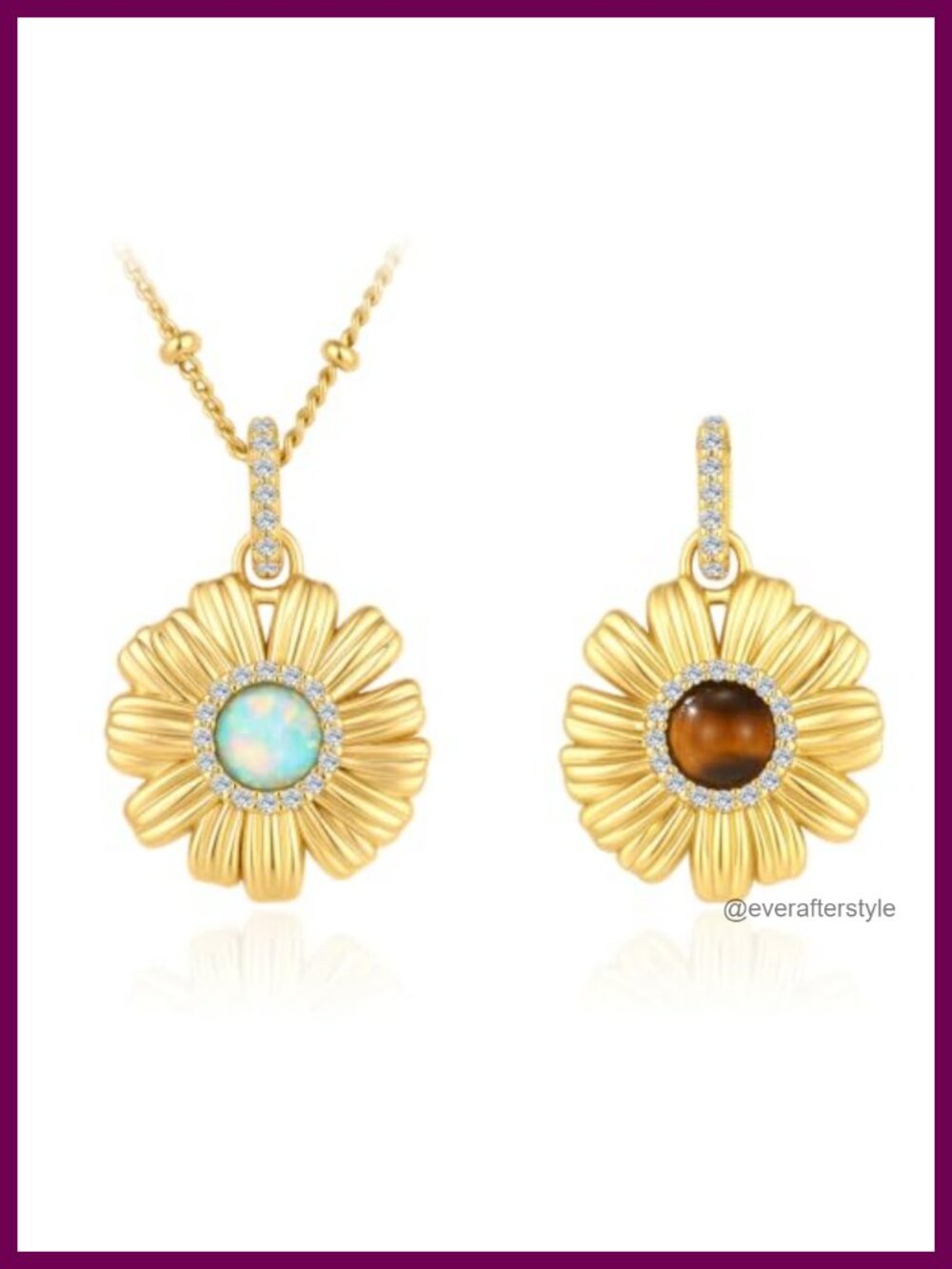 18K Gold Plated Mother of Pearl Pendant Necklace, Dainty Jewelry for Women